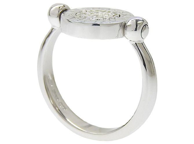 Bulgari Bvlgari Ring 10.5 Lapislazuli Diamant K18 WG Silber - Ansicht 3