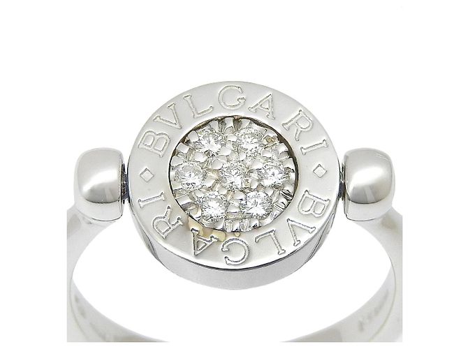 Bulgari Bvlgari Ring 10.5 Lapislazuli Diamant K18 WG Silber - Ansicht 4