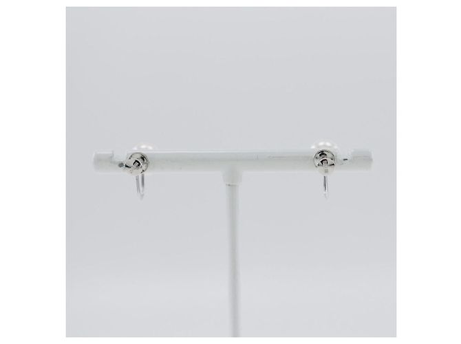 Autre Marque Orecchini in perle da 7,3 mm in oro bianco K14 Argento - vista 3