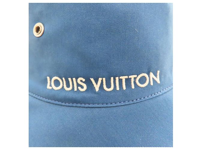 Louis Vuitton Monogram Bucket Hat Denim Blue - view 7