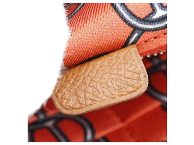 Cartera larga de seda Azap de Hermès en Epsom Castaño - vista 8