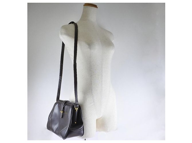 Gucci Vintage Leder Schultertasche Braun - Ansicht 11