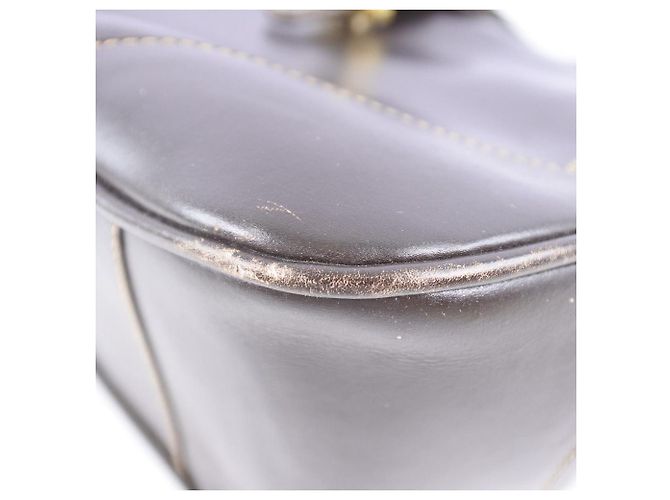 Gucci Vintage Leder Schultertasche Braun - Ansicht 4