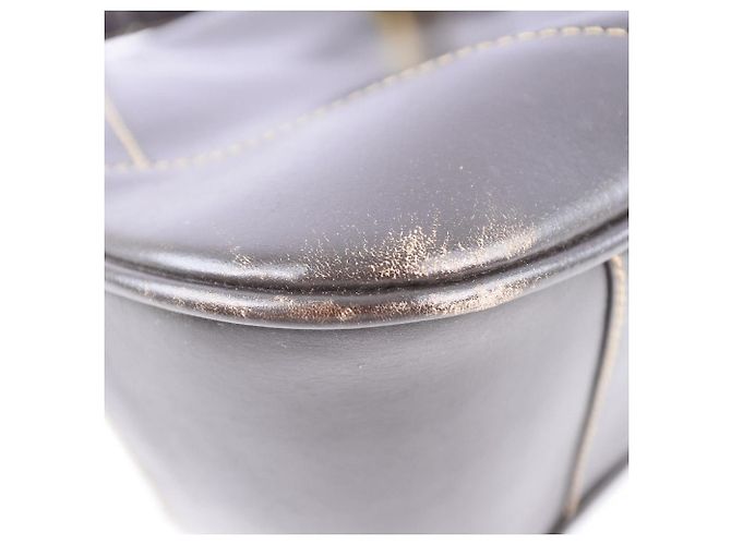 Gucci Vintage Leder Schultertasche Braun - Ansicht 5