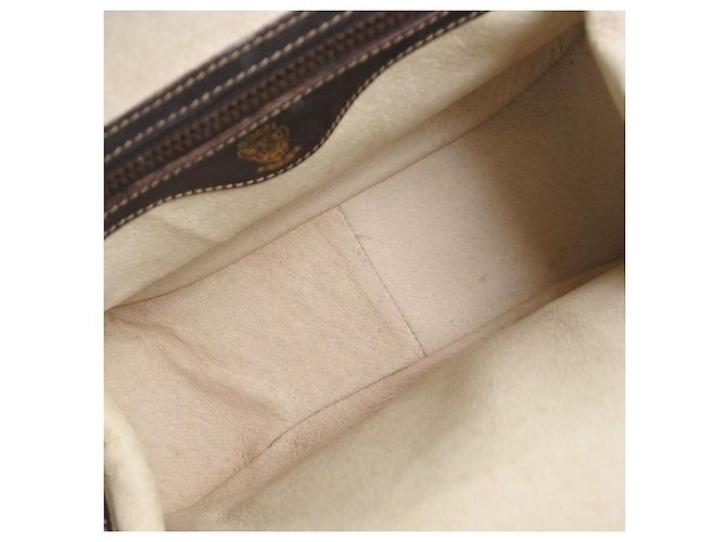 Gucci Vintage Leder Schultertasche Braun - Ansicht 8