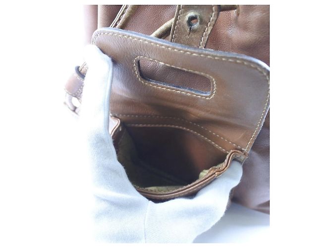 Gucci Bamboo Kalbsleder Rucksack Braun - Ansicht 8