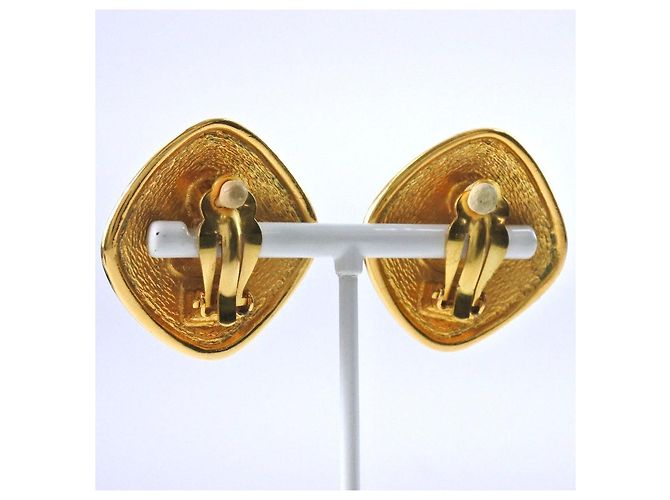 Vintage Chanel Coco Mark Gold Ohrringe Golden - Ansicht 3