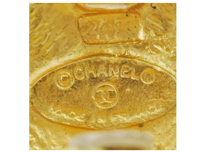 Vintage Chanel Coco Mark Gold Ohrringe Golden - Ansicht 5