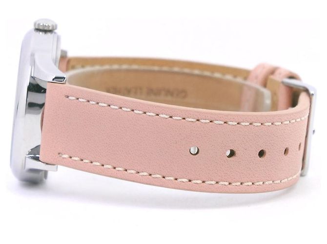 Relógio de quartzo em aço inoxidável e couro Coach Heart Rosa - vista 4