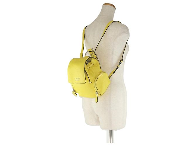 Autre Marque Zaino in pelle gialla unisex Giallo - vista 11