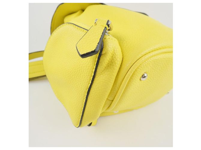 Autre Marque Zaino in pelle gialla unisex Giallo - vista 4