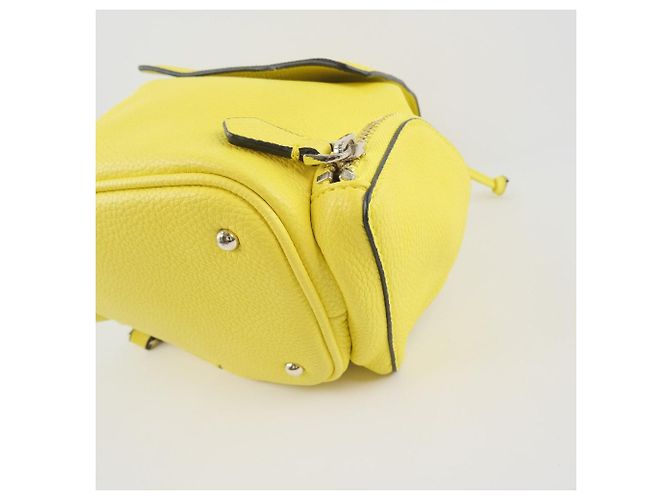 Autre Marque Zaino in pelle gialla unisex Giallo - vista 5