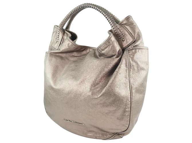 Borsa in pelle gunmetal da donna Salvatore Ferragamo - vista 2