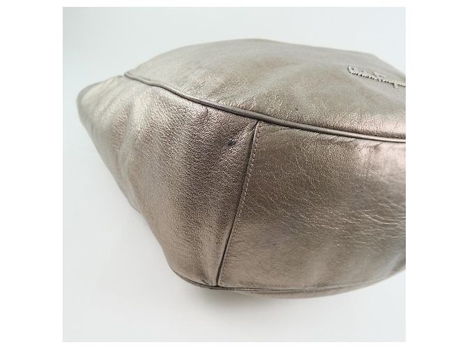 Borsa in pelle gunmetal da donna Salvatore Ferragamo - vista 5