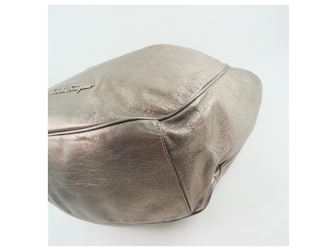 Borsa in pelle gunmetal da donna Salvatore Ferragamo - vista 6