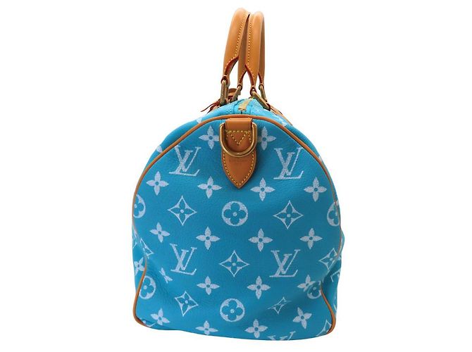 Louis Vuitton Turquoise Speedy 40 Shoulder Bag Blue - view 2