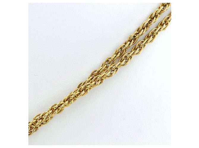 Collana Loupe Vintage Placcata Oro Chanel D'oro - vista 3