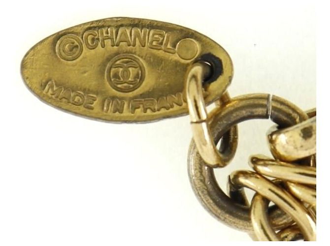 Collana Loupe Vintage Placcata Oro Chanel D'oro - vista 4