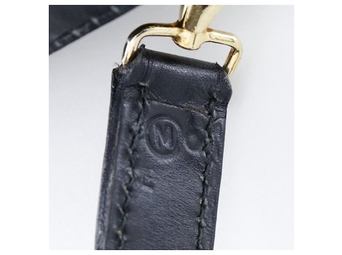 Hermès Hermes Double H Vintage Schultertasche Schwarz/Gold - Ansicht 2