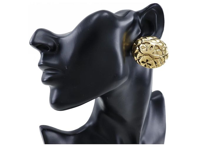 Chanel Coco Mark Ohrringe vergoldet Vintage Golden - Ansicht 2