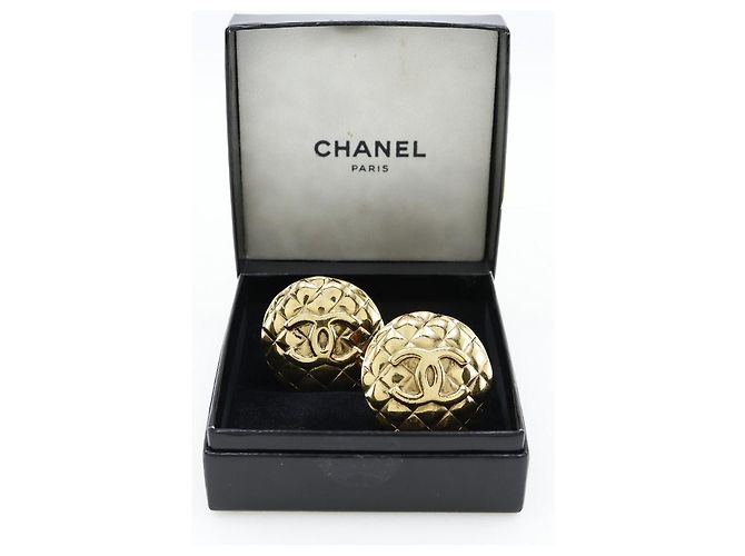 Chanel Coco Mark Ohrringe vergoldet Vintage Golden - Ansicht 7