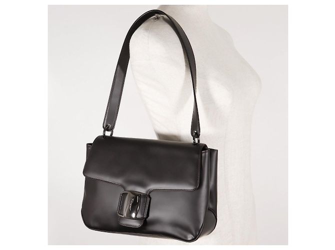 Borsa Vara a spalla unica Salvatore Ferragamo Nero - vista 9