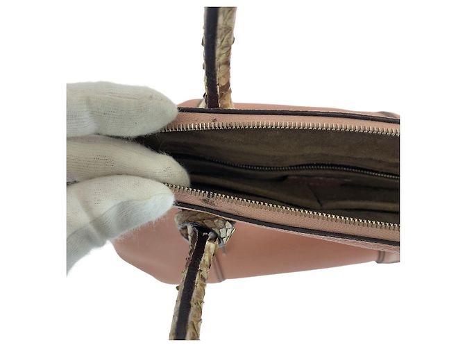 Bolsa Tote de couro de python Lockit PM da Louis Vuitton Rosa - vista 5