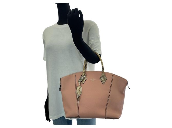 Bolsa Tote de couro de python Lockit PM da Louis Vuitton Rosa - vista 6
