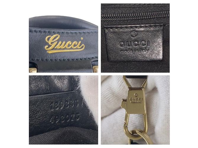 Borsa a spalla Abby in pelle di Gucci Nero - vista 5