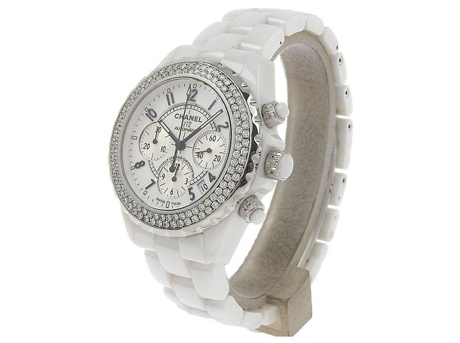 Chanel J12 Watch White Ceramic Diamond Automatic H1008 - view 2