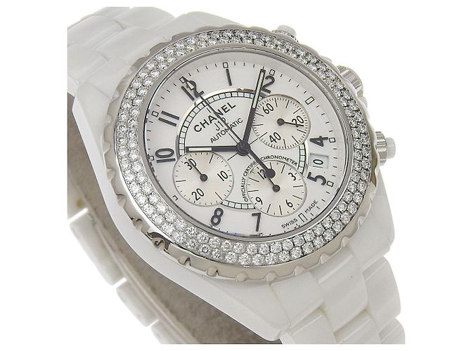 Chanel J12 Watch White Ceramic Diamond Automatic H1008 - view 3