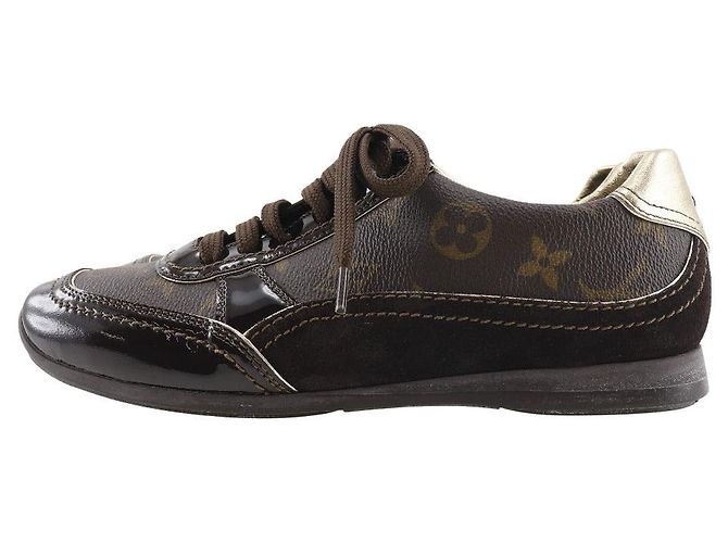 Sneaker Monogram Louis Vuitton Marrone - vista 2