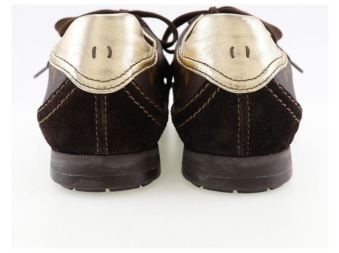 Sneaker Monogram Louis Vuitton Marrone - vista 3