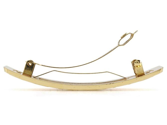 Fermaglio per capelli placcato oro Chanel 97A D'oro - vista 3