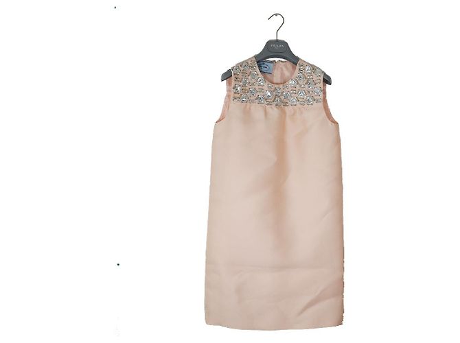 Prada Polyesterkleid in Pink Beige - Ansicht 5