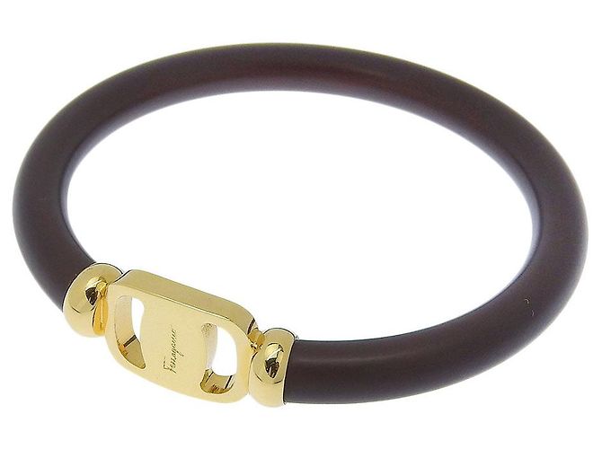 Bracciale Vara in pelle marrone Salvatore Ferragamo - vista 2