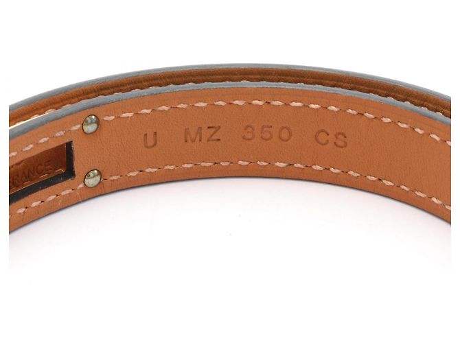Hermès Bracciale Mini Kelly in bambù Hermes placcato oro Verde - vista 5