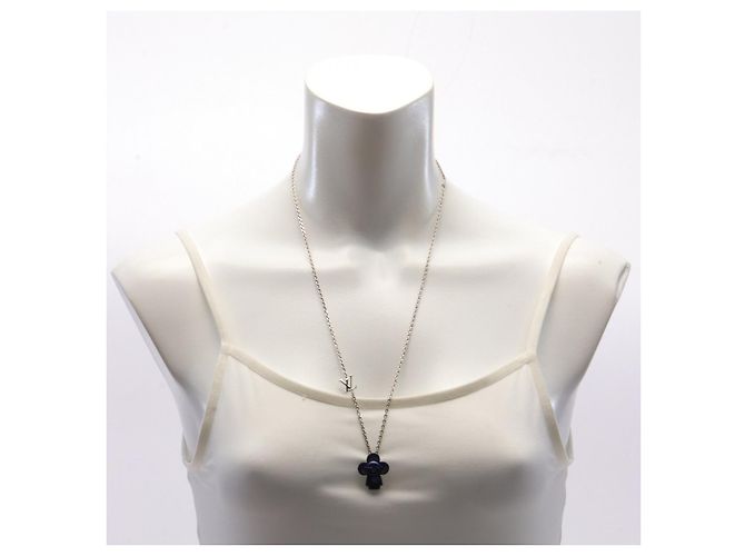 Collier Vivienne Louis Vuitton en acier inoxydable Argenté - vue 3