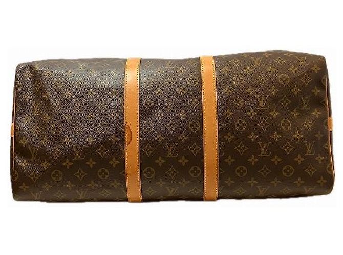 Borsa da viaggio Louis Vuitton Keepall Bandouliere 55 M41414 Marrone - vista 3