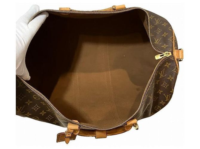Borsa da viaggio Louis Vuitton Keepall Bandouliere 55 M41414 Marrone - vista 6