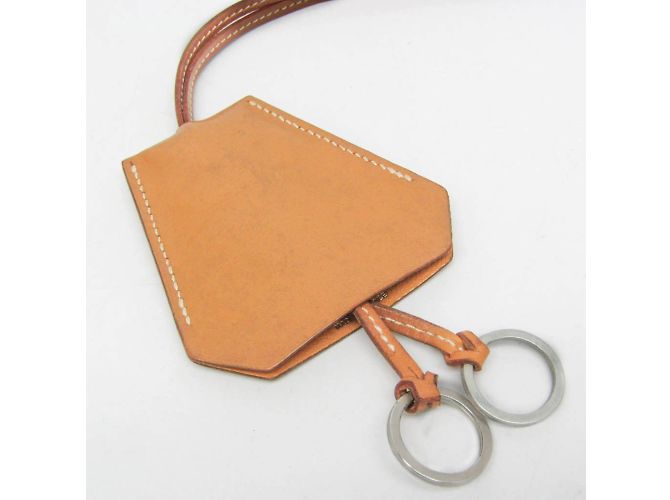 Ring Hermès Collana pendente portachiavi Clochette Hermes Marrone - vista 3