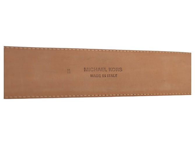 Cinto Michael Kors de couro roxo com logo tamanho M - vista 7