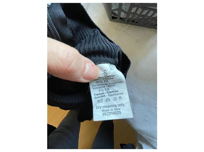 Body Alaïa Negro Estilo Neopreno Cuello Alto - vista 9