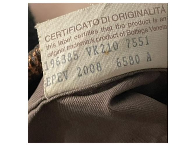 Borsa a sacchetto Bottega Veneta in pelle Cervo bronzo Metallico - vista 10