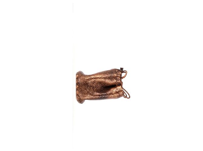Borsa a sacchetto Bottega Veneta in pelle Cervo bronzo Metallico - vista 14