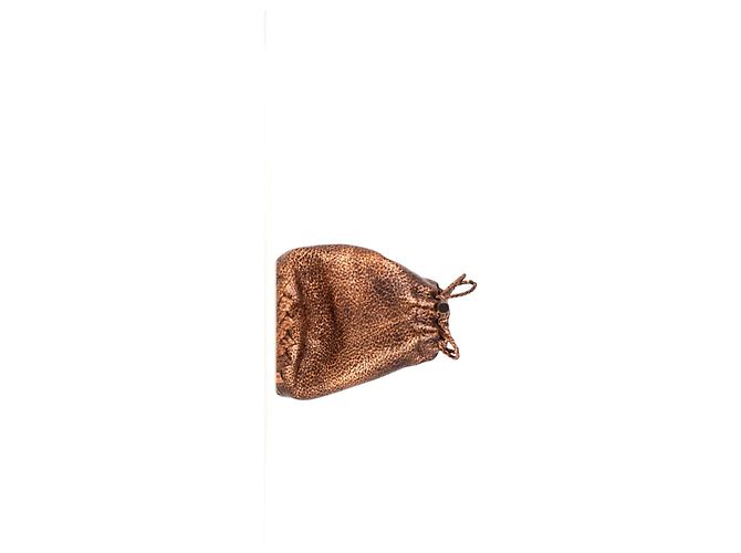 Borsa a sacchetto Bottega Veneta in pelle Cervo bronzo Metallico - vista 15