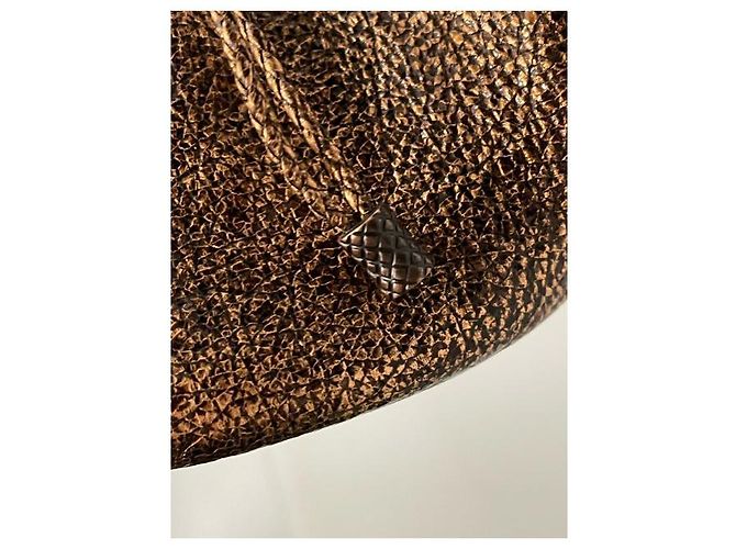 Borsa a sacchetto Bottega Veneta in pelle Cervo bronzo Metallico - vista 18