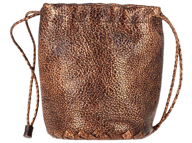 Borsa a sacchetto Bottega Veneta in pelle Cervo bronzo Metallico - vista 2