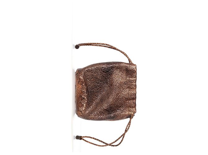 Borsa a sacchetto Bottega Veneta in pelle Cervo bronzo Metallico - vista 23