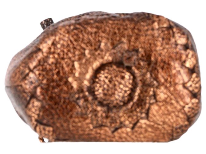 Borsa a sacchetto Bottega Veneta in pelle Cervo bronzo Metallico - vista 7